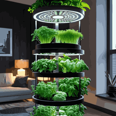 grow lights indoor herbs, herb tower lighting
