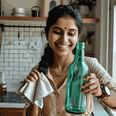 Living a zero-waste lifestyle with DIY cleaning in a small home