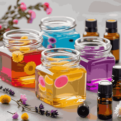 DIY gel air fresheners made with essential oils

