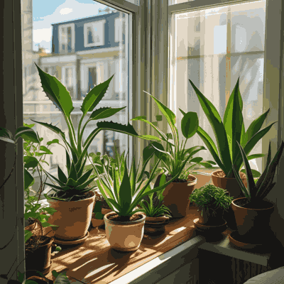 Air-purifying plants for freshness in small apartments