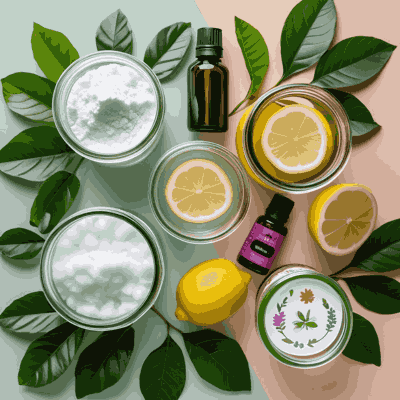 Ingredients used in DIY natural cleaners for apartments and small homes