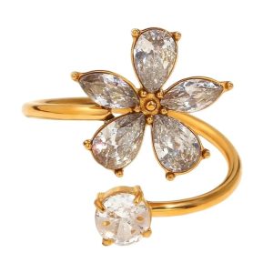 Wide Band 18k Gold Plated Finger Ring for Women | anti tarnish | ring for women | women's ring.